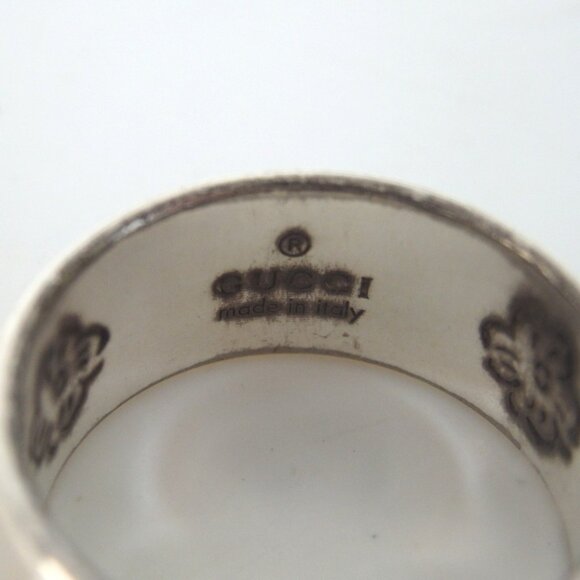 Authentic GUCCI Blind for love ring Silver [Used] - Picture 6 of 7